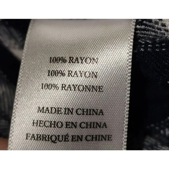 Rails Womens Navy Blue White Plaid Long Sleeve Button Front Shirt XS - Picture 5 of 5